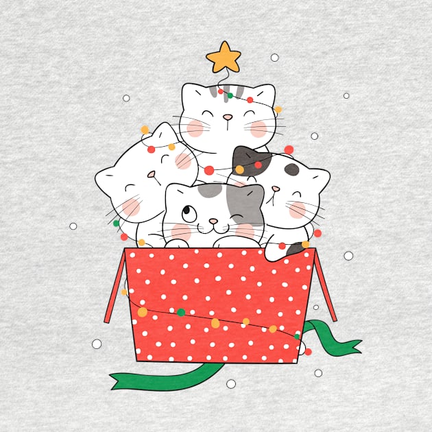 Cat Christmas Box by AvocadoShop